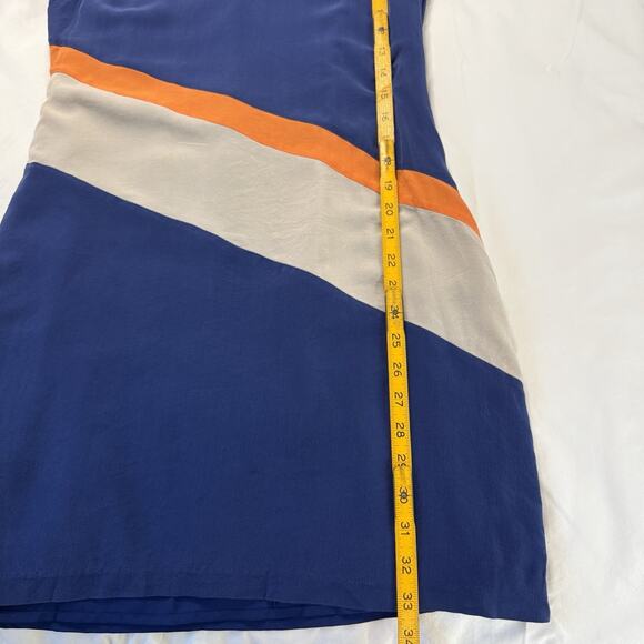 Eci New York Silk‎ Dress 3/4 Sleeve Classic Lined Size 4 Side Zipper - Picture 14 of 15